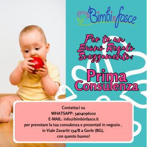 Bimbinfasce – Buono Consulenza Svezzamento – Prima Consulenza