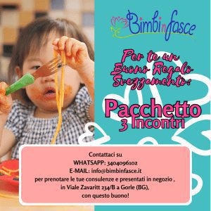 Bimbinfasce – Buono Consulenza Svezzamento – Pacchetto 3 Incontri